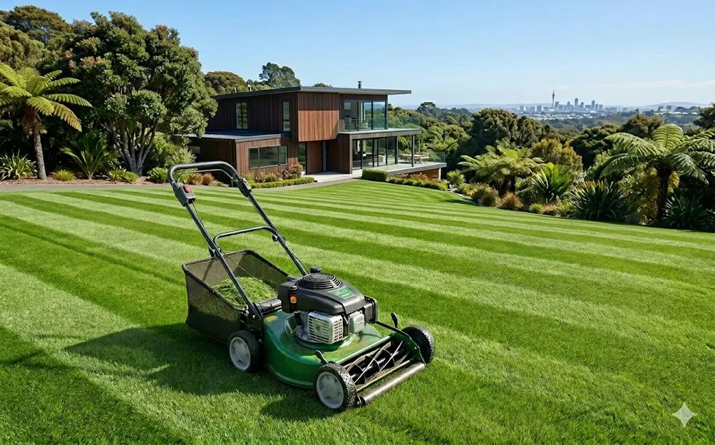Professional lawn care in McLaren Park
